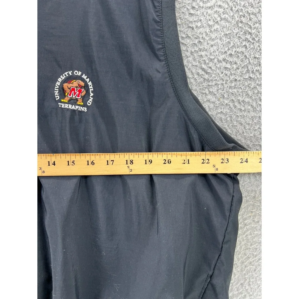 Vintage University‎ of Maryland Terrapins Vest Black Pullover Men XL USA Starbus